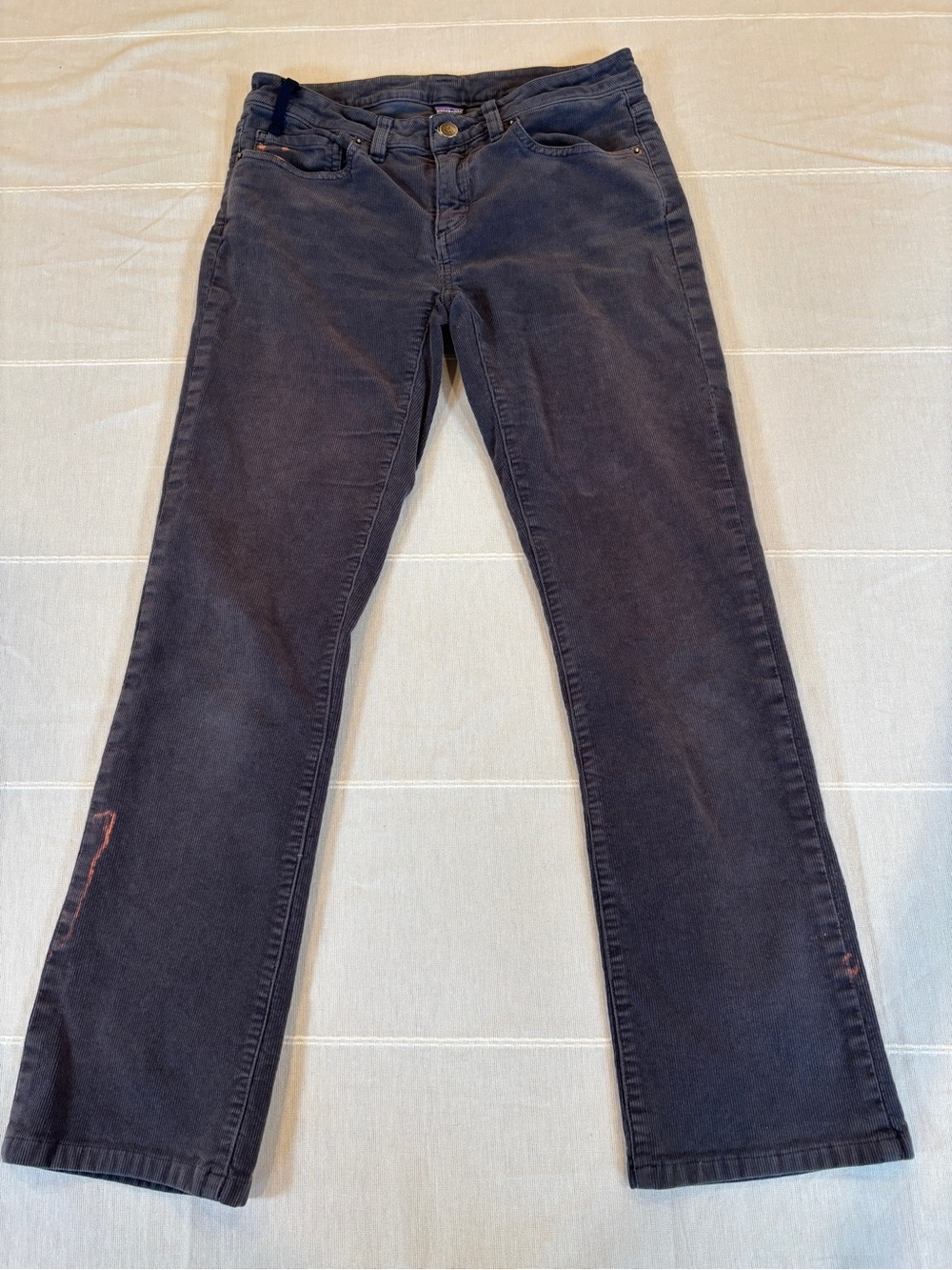 Patagonia Organic Cotton Gray Corduroy Pants Women’s 26 Regular